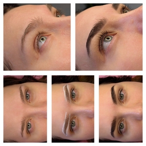 Laminacja brwi z farbką – idealnie ułożone całą dobę