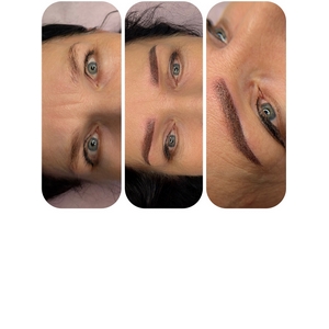 Pudrowe brwi permanentne