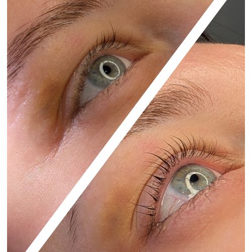 Lifting rzęs z farbką